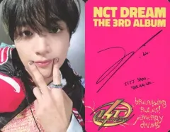 【中古】コレクションカード(男性) NCT DREAM/ヘチャン(Haechan)/裏面ピンク・印刷サイン・メッセージ入り/CD「ISTJ」(Poster Ver.)封入フォトカード