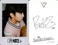 【中古】コレクションカード(男性) SEVENTEEN/SEUNGKWAN(スングァン)/バストアップ・衣装ピンク・右向き/CD「Love ＆ Letter repackage album」封入特典トレカ
