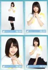 【中古】生写真(乃木坂46) ◇渡邉美穂/日向坂46ランダム生写真【「走り出す瞬間」ツアー2018 Tシャツ】 4種コンプリートセット