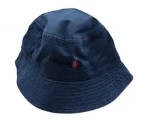 POLO RALPH LAUREN バケットハット ネイビー ワンポイントロゴ 新品