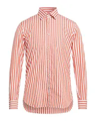 ボリオリ メンズ トップス シャツ BOGLIOLI ストライプ柄シャツ Reddish Brown ブラウンのサムネイル