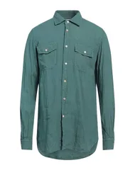 ボリオリ メンズ トップス シャツ BOGLIOLI リネンシャツ Sage Green グリーンのサムネイル