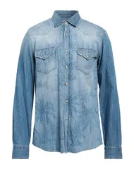 メッサジェリエ メンズ トップス シャツ MESSAGERIE デニムシャツ Blue ブルーのサムネイル