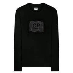 シーピーカンパニー メンズ トップス Tシャツ CP Company 301 Long Sleeve Tshirt Black 999 ブラックのサムネイル