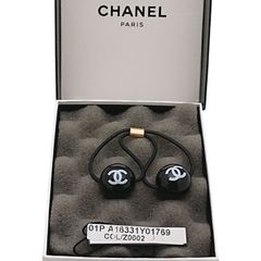 美品】CHANEL ココマーク ボール ヘアゴム ブラック 箱 商品タグ付き