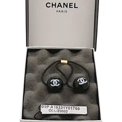 【極希少/タグ付き】CHANEL シャネル ヘアゴム ココマーク 黒 01P　箱付きのサムネイル