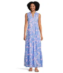 リリーピュリッツァー レディース トップス ワンピース マキシ Lilly Pulitzeriegan Maxi Dress Conch Shell Pink Up Scale ピンク