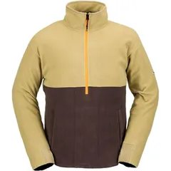 ボルコム メンズ アウター ジャケット・ブルゾン フリース ジャケット Volcom Polar Fleece Hooded 12Zip Jacket Mens Dark Khaki カーキのサムネイル