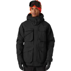 ヘリーハンセン メンズ アウター ジャケット・ブルゾン ジャケット Helly Hansen Ullr D Heritage Long Jacket Mens Black ブラック