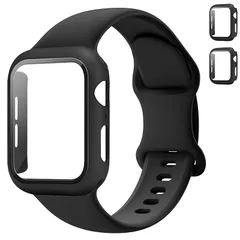 【新品】 コンパチブルApple Watch スポーツバンド ケース 一体化 セット クラシック シリコン素材 防水 バンド 対応サイズ 40mm 44mm 46mm 42mm 41mm 45mm 38mm メンズ レディース for アップルウォッチ S 0