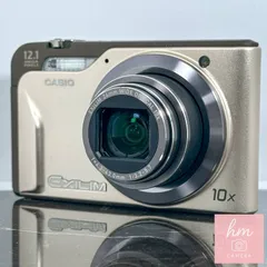 CASIO EXILIM EX-H10 ゴールド コンパクトデジタルカメラ 1210万画素 光学10倍ズーム 広角24mm バッテリー約1000枚 ダイナミックフォト カシオのサムネイル