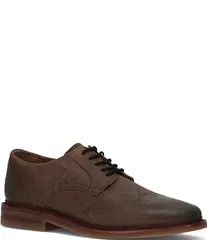 フライ メンズ シューズ ドレスシューズ オックスフォード スエード Frye Mens Paul Waxed Suede Oxfords Dark Walnut