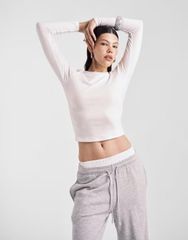 alo yoga 長袖 クロップド丈 トップス ホワイト XS - メルカリ