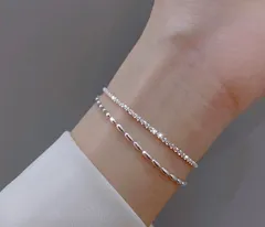 ラスト3点　シルバー2連　ブレスレット