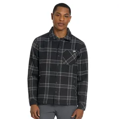 ハーレー メンズ アウター ジャケット・ブルゾン Mens HurleyarnDyed Flannel Bonded Sherpa Jacket Black ブラックのサムネイル