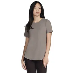 スケッチャーズ レディース トップス Tシャツ Womenskechers GO WALK Luxe Rib Tunic Tee Desertのサムネイル