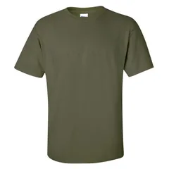 ギルダン メンズ トップス Tシャツ コットン Gildan Mens Ultra Cotton Short Sleeve TShirt Military Green グリーン