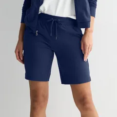 Tek Gear レディース ボトムス ハーフパンツ・ショーツ プチ ショートパンツ Petitek Gear Essential Bermuda Shorts Navy Romance ネイビー