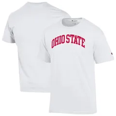 チャンピオン メンズ トップス Tシャツ Mens Champion White Ohio State Buckeyes Basic Arch TShirt Osu White ホワイト