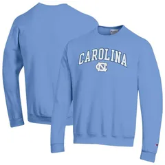 チャンピオン メンズ トップス Tシャツ スウェット ロゴ ヒール MensChampion Carolina Blue North Carolina Tar Heels Arch Over Logo Pullover Sweatshirt Unc Light