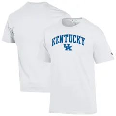 チャンピオン メンズ トップス Tシャツ ロゴ MensChampion White Kentucky Wildcats Arch Over Logo TShirt Ken White ホワイト