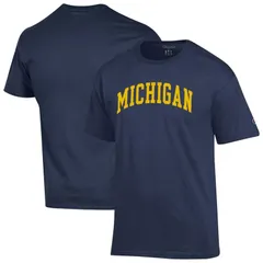 チャンピオン メンズ トップス Tシャツ Mens Championavy Michigan Wolverines Basic Arch TShirt Mic Navy ネイビー