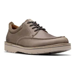 クラークス メンズ シューズ オックスフォード レザー ClarksR Eastridge Moc Mens Leather Shoes Gray グレー