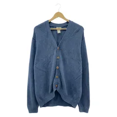 【中古】90s L.L.bean ニットカーディガン L ネイビー エルエルビーン[19]のサムネイル