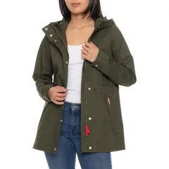 ハンター レディース アウター ジャケット・ブルゾン HUNTER Adela Rain Jacket Waterproof Hunter Green グリーンのサムネイル