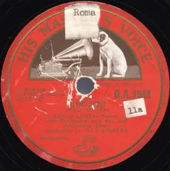 78RPM/SP Mario Lanza Silent Night / The First Noel DA1998 His Masters Voice /00500