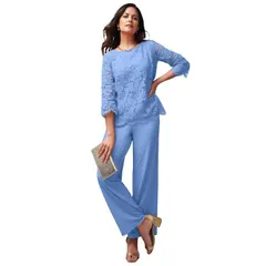 ジェシカロンドン レディース トップス ワンピース プラスサイズ レース ジャンプスーツ Jessica London Womens Plusize Popover Lace Jumpsuit French Blue ブルー