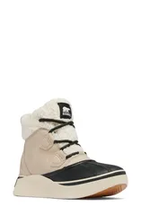 ソレル レディース シューズ ブーツ・レインブーツ SOREL Out N About IV Chillz Waterproof Duck Boot Omega Taupe Black ブラック