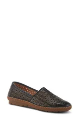 スプリングステップ レディース シューズ スリッポン・ローファー Spring Step Oralis Loafer Black Leather ブラック