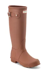ハンター レディース シューズ ブーツ・レインブーツ トール Hunter Original Tall Waterproof Rain Boot Mocha Bisque モカ