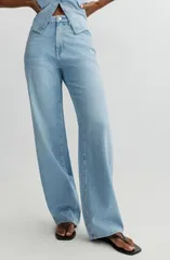 ディーエル 1961 レディース ボトムス デニムパンツ ハイウエスト ジーンズ DL1961 Kaylen High Waist Soft Curve Barrel Jeans Beachfront Aura