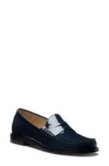 スチュアート ワイツマン レディース シューズ スリッポン・ローファー Stuart Weitzman Lottie Penny Loafer Nice Blue Patent ブルーのサムネイル