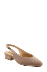 トロッターズ レディース シューズ ヒール Trotters Jessa Slingback Pump Taupe Suede トープ