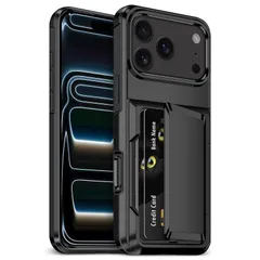 【新品】 VOFOLEN for iPhone 17 Pro max ケース カード収納 手帳型 いphone17pro max ケース カード入れ（4枚） 車載ホルダー対応 スマホ 米軍MIL規格 耐衝撃最強 アイフォン17pro max メンズ 携帯ケース