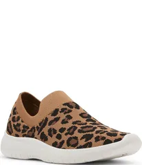 ブロンド レディース ボトムス カジュアルパンツ プリント スニーカー ニット Blondo Karen Leopard Print Knit Waterproof Sneakers Leopardのサムネイル