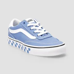 バンズ レディース シューズ スニーカー レース Vans Brooklyn Big Kid Boys LaceUp Sneakers Vintage Cobalt Check コバルト