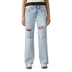 リーバイス レディース ボトムス デニムパンツ ジーンズ Levis Womens Levi superlow Loose StraightLeg Jeans Dont Miss