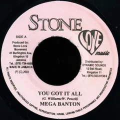 7” Mega Banton / Delly Ranks You Got It All / Dem Must Be Mad NONE Stone Love Music /00080