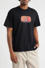 カーハート メンズ トップス Tシャツ コットン グラフィック Carhartt Work In Progressardinas Organicotton Graphic TShirt Black ブラック