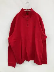 Polo Ralph Lauren ポロラルフローレン スウェット XL レッド 無地 ワンポイント ブランドロゴ 刺繍 長袖