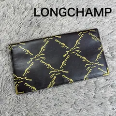 LONGCHAMP ロンシャン 長財布 総柄 レザー ブラウンのサムネイル