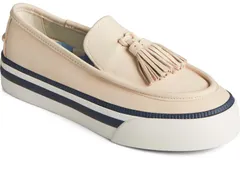 スペリー レディース シューズ スリッポン・ローファー プラットフォーム Sperry Sea Sailor Platform White Leather ホワイト