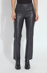 リジー レディース ボトムス レギンス ハイウエスト パンツ レザー フェイクレザー Elysse High Waistretch Faux Leather Pants Black ブラック