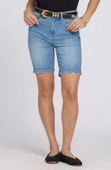 エヌワイディージェイ レディース ボトムス デニムパンツ サイドスリット ショートパンツ NYDJ Ella Side Slit Denim Shorts Vista Lakes デニム