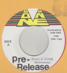 7” Ian Sweetness Said And Done NONEPROMO Don One プロモ /00080