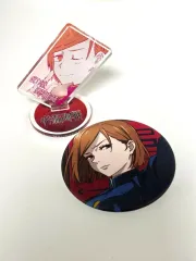 呪術廻戦 釘崎 野薔薇 JUMP SHOP ミニ アクリルスタンド 缶バッジ セット